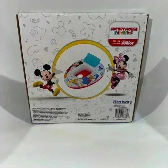 DISNEY MICKEY Unisex Bestway Baby Watercraft Float 6-18 Months White Red - Picture 4 of 8